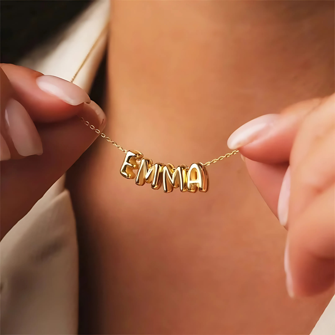 BUBBLE NAME NECKLACE