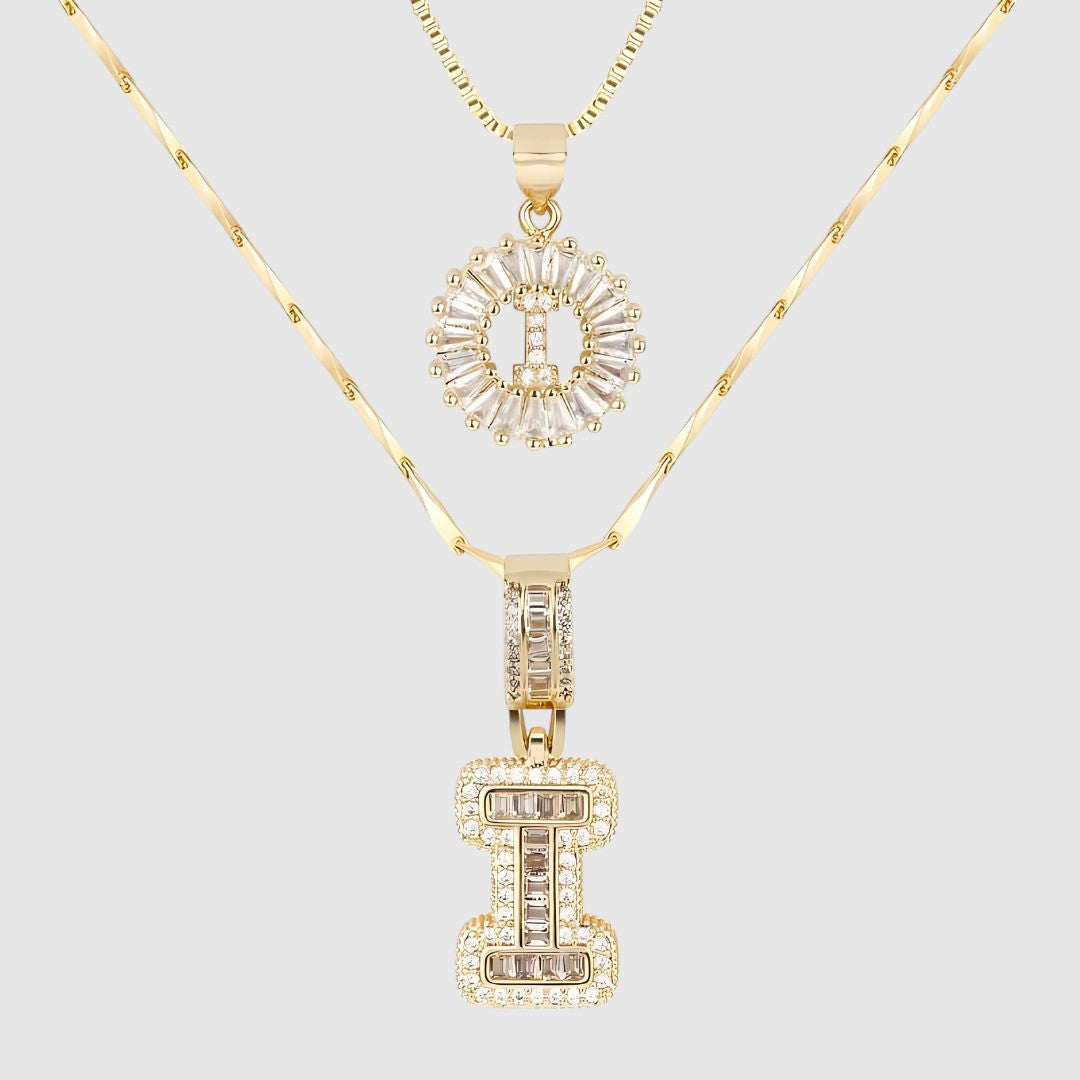 LUNAH A–Z INITIAL NECKLACE SET