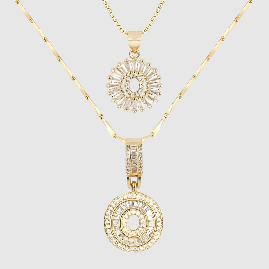 LUNAH A–Z INITIAL NECKLACE SET