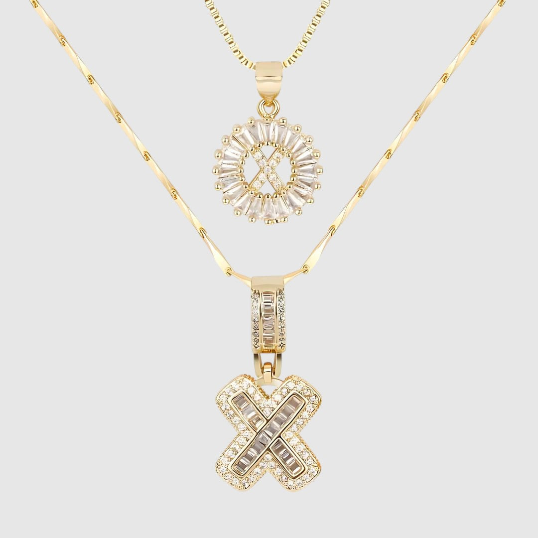 LUNAH A–Z INITIAL NECKLACE SET