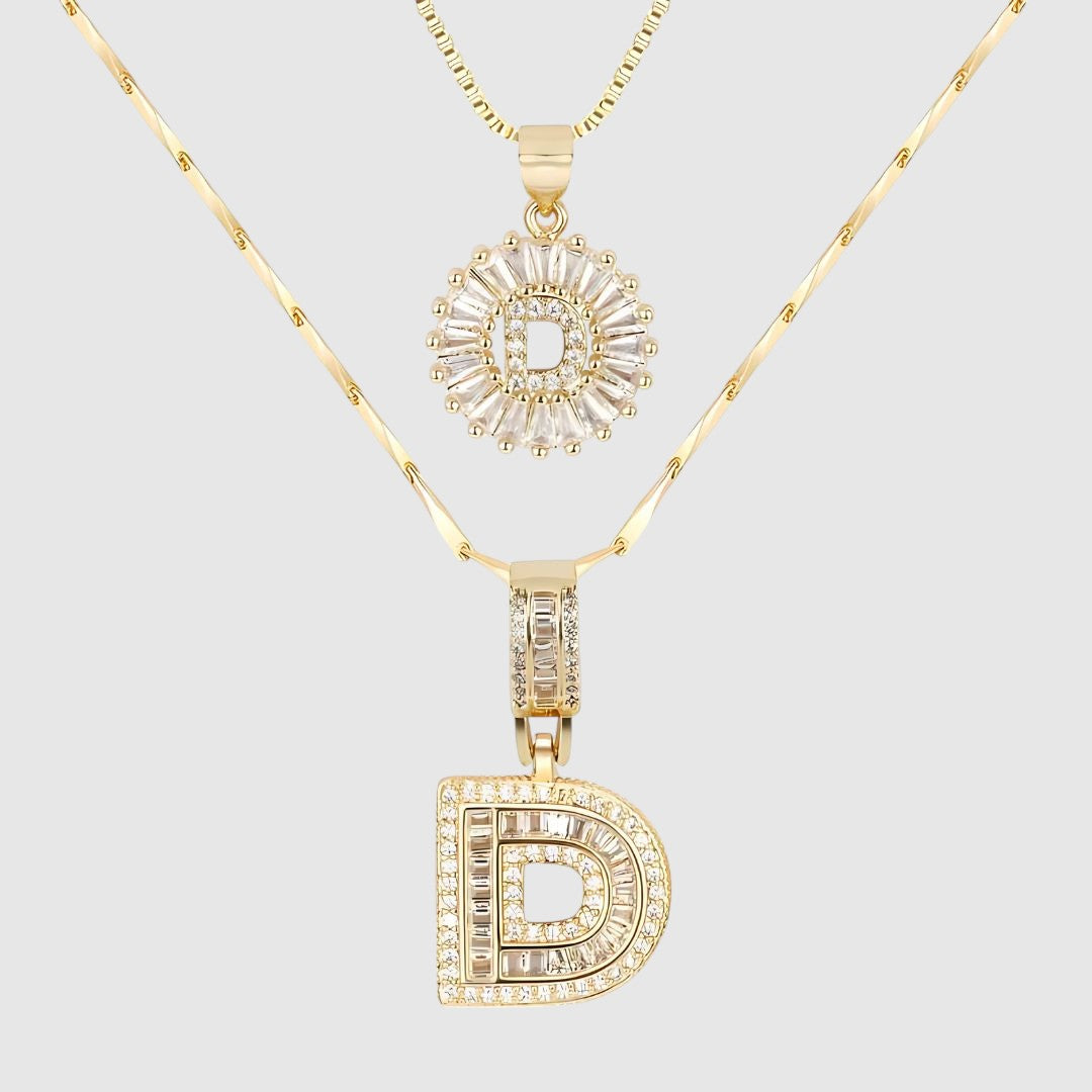 LUNAH A–Z INITIAL NECKLACE SET