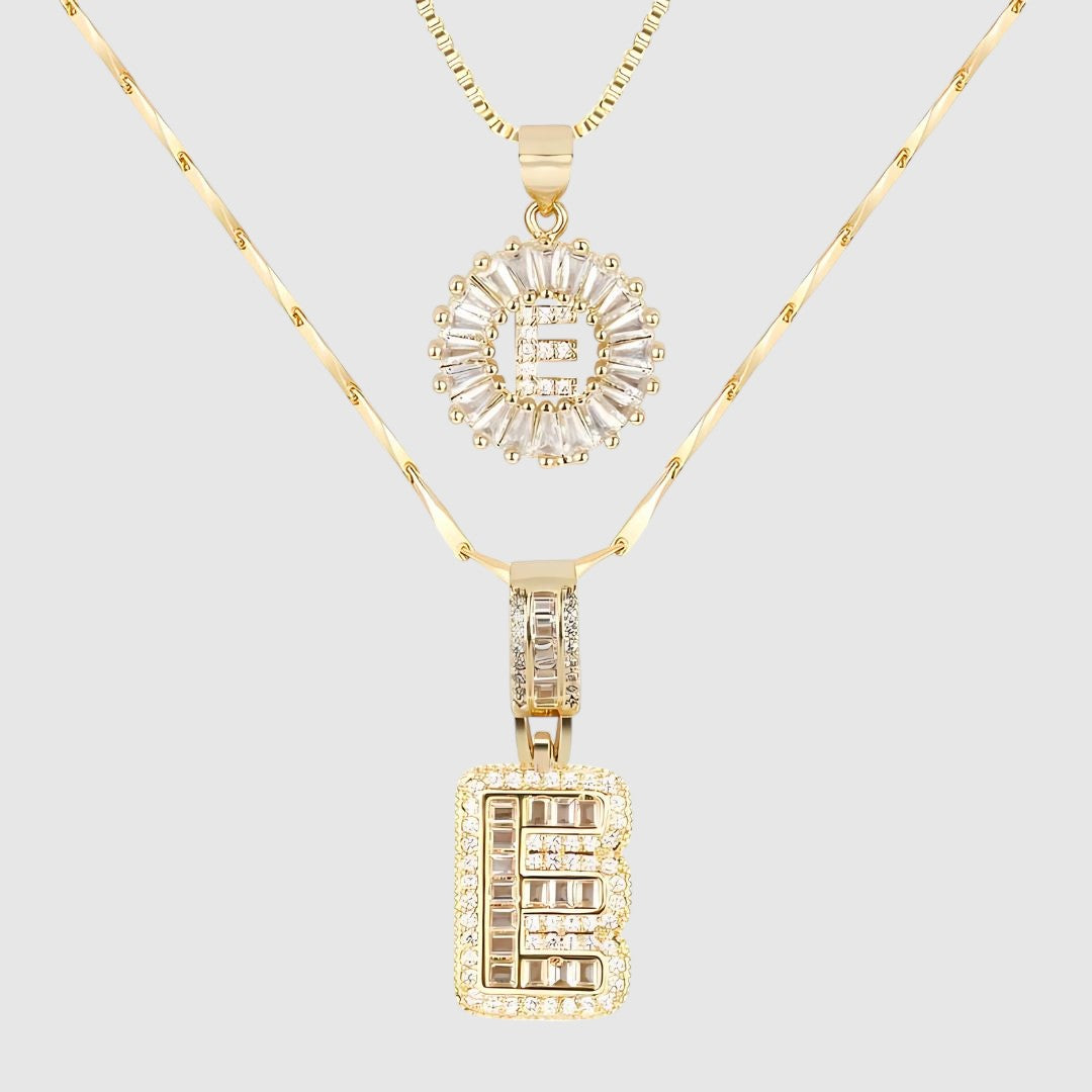 LUNAH A–Z INITIAL NECKLACE SET