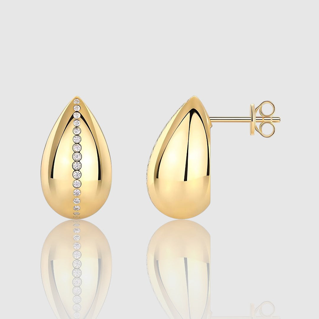TEARDROP MOISSANITE STUD EARRINGS
