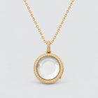 CELESTE HALO LOCKET NECKLACE