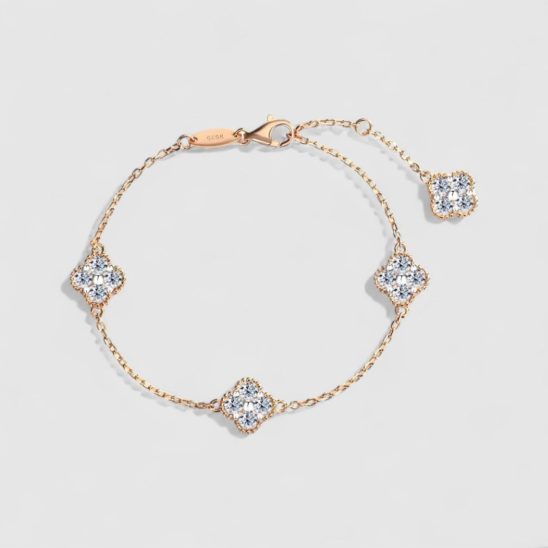 MIA MOISSANITE CLOVER BRACELET