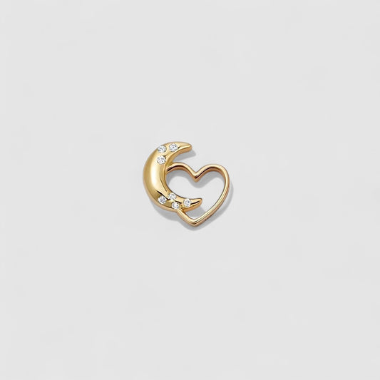 MOON & HEART CHARM