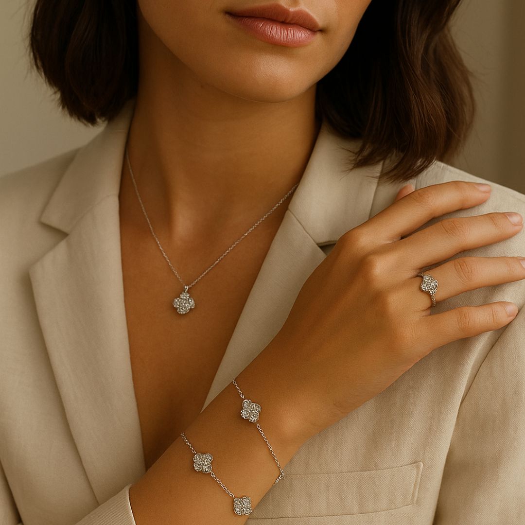 MIA MOISSANITE CLOVER BRACELET