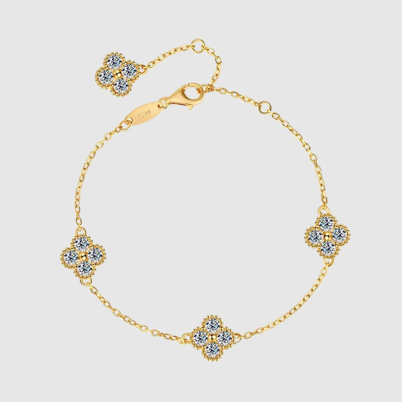 MIA MOISSANITE CLOVER BRACELET