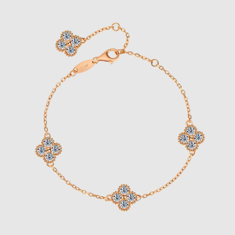 MIA MOISSANITE CLOVER BRACELET