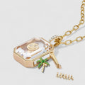 OCTA CRYSTAL LOCKET NECKLACE