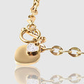 STAINLESS STEEL HEART BRACELET