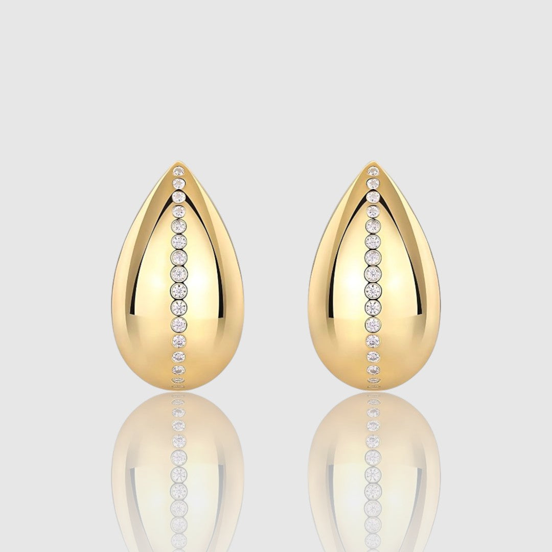 TEARDROP MOISSANITE STUD EARRINGS