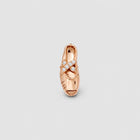 Rose Gold Ballet Slipper Charm with Crystals – ALV Luxe Vault Jewelry