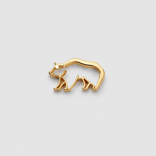 Gold Bear Outline Charm – ALV Luxe Vault Jewelry