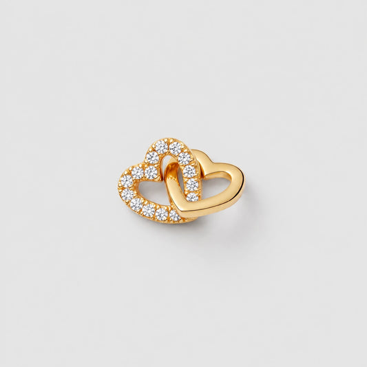 LINKED HEARTS CHARM