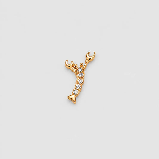 Gold Lobster Charm with Crystals – ALV Luxe Vault Jewelry