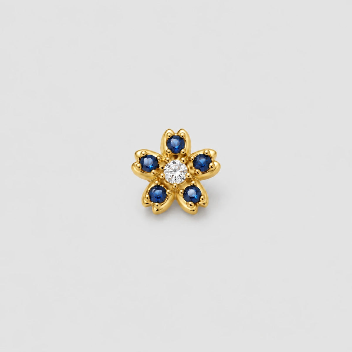 SAPPHIRE FLOWER CHARM