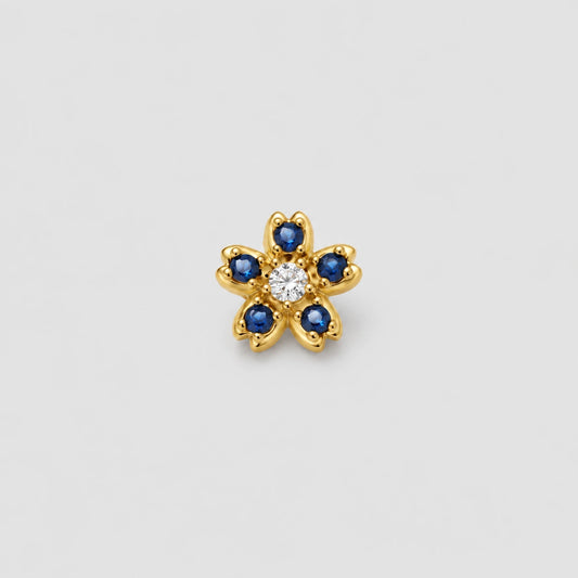 SAPPHIRE FLOWER CHARM