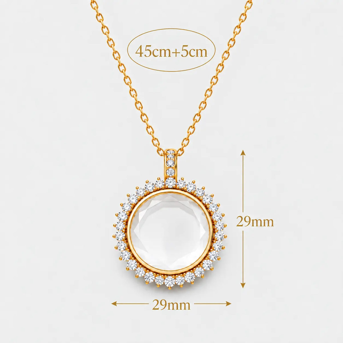 SOLARA HALO LOCKET NECKLACE